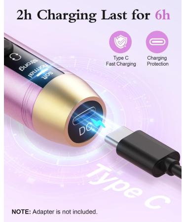 Subay Cordless Rechargeable Nail Drill with 12 Bits - Professional Electric File for Nails, Manicure Pedicure Kit - Gifts for Women and Moms - Pink - Buy Online on SooperMarket.com