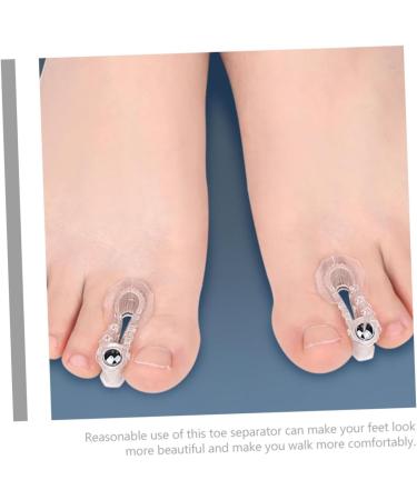 Anneome 4 Pairs Magnetic Splitter Tools for Feet - Pedicure & Yoga Stretcher Dividers for Men & Women - Transparent Valgus Support - Buy Online on SooperMarket.com