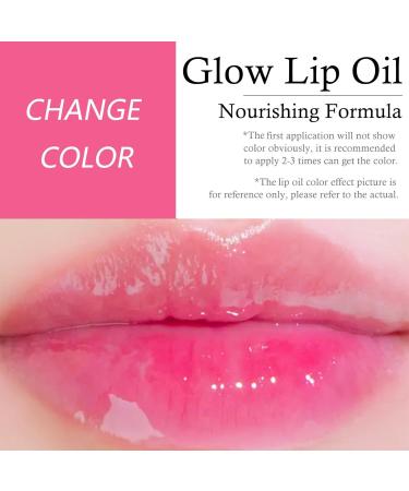 Magic Color Changing Lip Oil V2 - Hydrating Pink Glow Oil for Moisturizing & Plumping Dry Lips - Color Change Effect - Buy Online on SooperMarket.com