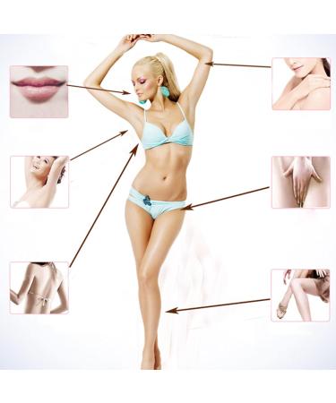 2 in 1 Waterproof Women Hair Trimmer Electronic Washable Hair Trimmer Clipper for Bikini Line Wet and Dry Use Purple - Buy Online on SooperMarket.com