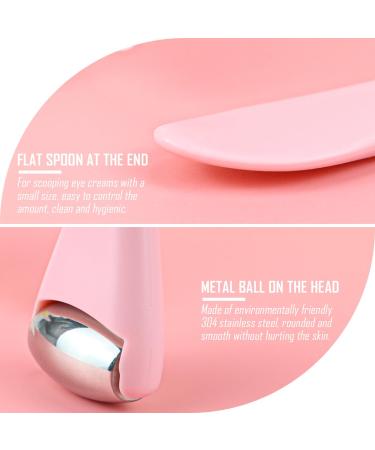 Mini Ice Roller Facial Massage Tool - Pink Eye Roller for Puffiness Relief & Skin Care - Buy Online on SooperMarket.com