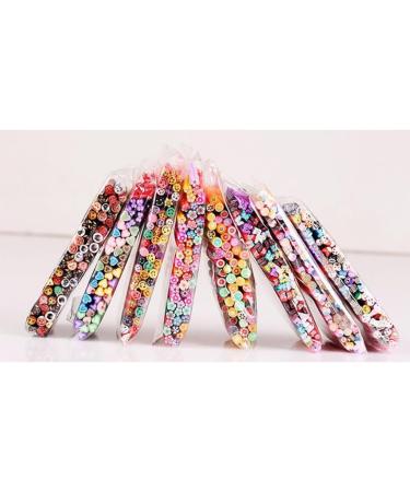 Pack Of 50 Cute Nail Art Canes Sticks Manicure Canes 3D Fruit Pattern Slices Perfect For Cellphone Decoration Nail Art Decoration(Fruit) - Buy Online on SooperMarket.com