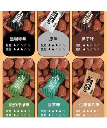 6 flavors of coffee candy Chewing coffee candy Nut Snacks Coffee flavored snacks Ready to eat Office Snacks Coffee Flavored Candy Wedding Candies coffee fondant (Mixed Flavors 6 box) Mixed Flavors 6 box - Buy Online on SooperMarket.com