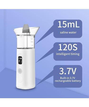 Neti Pot Sinus Rinse Bottle Portable Electric Nasal Irrigator Sinus Rinse Kit with 3 Modes 120S Intelligent Timing 15ml Water Tank Wastewater Auto-Recycling for Sinusitis Sneezing Allergic Rhin - Buy Online on SooperMarket.com