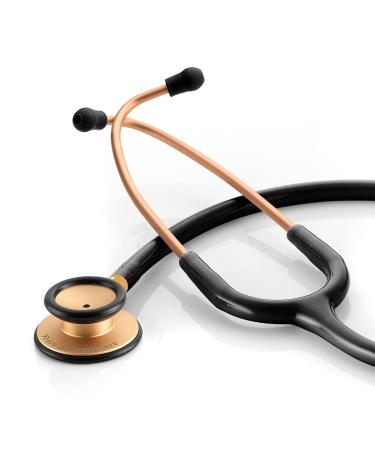 ADC Adscope Lite 619 Ultra Lightweight Clinician Stethoscope with Tunable AFD Technology, Lifetime Warranty, Rose Gold with Black Tubing Adscope Lite 619 - New Version Rose Gold with Black Tubing