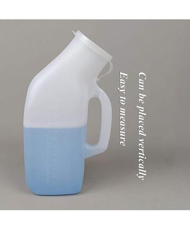 Male Urinal Bottle Camping Toilet Urine Bottle Male Urinal Long Neck Incontinence Pee Bottle Clear Plastic 1200 Ml Spill Proof Device Portable Urinal Bottle Snap-On Lid - Buy Online on SooperMarket.com