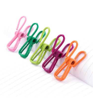 Stainless Steel Small Wire Tissue Clamps - 10 Pack Slip-Resistant & Windproof for Clothing Socks Scarves & Food Packaging - Buy Online on SooperMarket.com