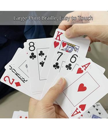 MUROCEA Large-Print Braille Playing Cards | Vision Impairments Entertainment - Buy Online on SooperMarket.com