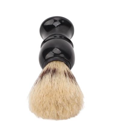 Jauarta Shaving Brush for Men - Portable Black Curved Handle Foaming Beard Cleaning Brush for Home Salon & Travel - Buy Online on SooperMarket.com