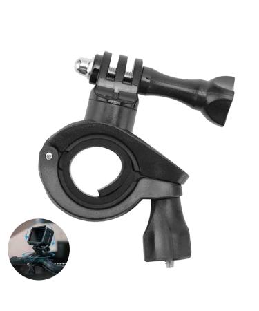 Action Camera Mount Bicycle/Motorcycle Clip Handlebar Mount Bicycle Handlebar Mount for GoPro Series Action Cameras Black