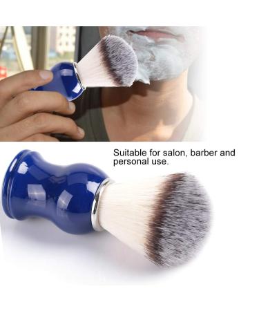 BlueZoo Men's Beard & Mustache Shaving Brush - Resin Gripped Swine Bristles Nylon Wool Handle - Buy Online on SooperMarket.com