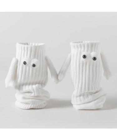 Couple Holding Hands Magnetic Suction 3D Doll Socks - Funny Unisex Couple Socks (2pcs Black) - Buy Online on SooperMarket.com