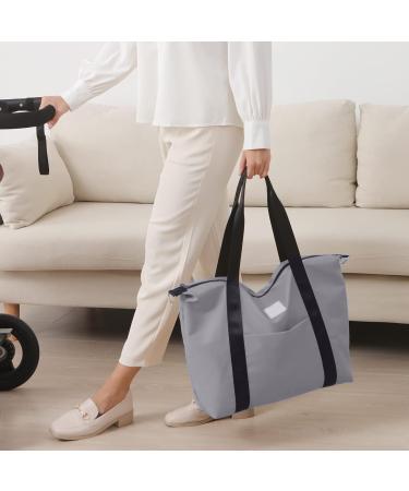 SONARIN Large Capacity Waterproof Baby Changing Bag - Stylish Satchel with Stroller Straps, Changing Mat & Travel Convenience in Grey - Buy Online on SooperMarket.com