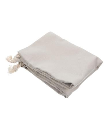 WOONEKY Hair Dryer Storage Bag Canvas Hair Dryer Organizer Bags for Travel Curling Iron Fabric Miss Modeling 33x30cm Light Grey