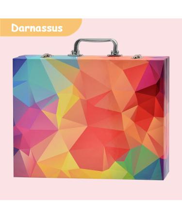 Darnassus 132-Piece Art Set Deluxe Professional Color Kit for Kids & Adults | Portable Case | Pink - Buy Online on SooperMarket.com
