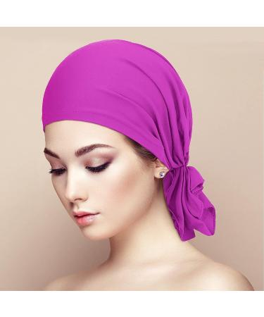6-Piece Women's Pretied Head Scarves Cancer Turban Hat Set - Soft Color Headwear Collection - Buy Online on SooperMarket.com