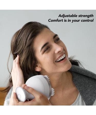 Electric Scalp Massager - IPX7 Waterproof 4 Modes & Silicone Bristles for Cats & More | Ultimate Relaxation Gadget - Buy Online on SooperMarket.com