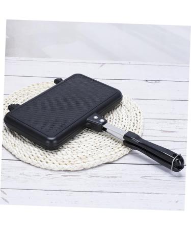 MAGICLULU 2pcs Sandwich Pan Cooking Steak Pan Sandwich Toaster Frying Pan Divided Breakfast Pan Breakfast Sandwich Maker Square Flat Cooking Pan Mini Candy Pans Aluminum Pancake Pan Portable 35.5X24X3CMx2pcs Blackx2pcs - Buy Online on SooperMarket.com