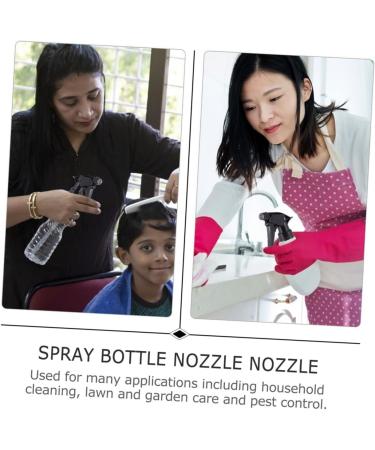 FRCOLOR 20 PCS spray bottle nozzle mist spray head replacement spray nozzles bottles spray nozzle top pump dispensers standard nozzle detangler spray plastic hair black pepper Miss 20x9.5cmx2pcs - Buy Online on SooperMarket.com