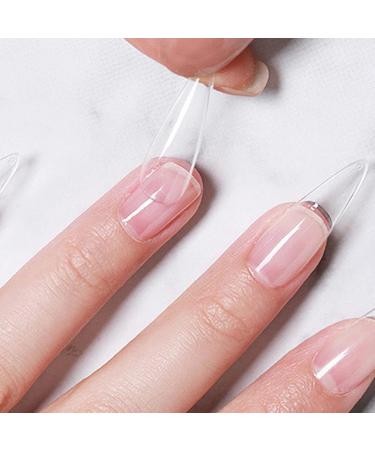 Worparsen Nail Tips Glue Handheld Soak Off UV LED Base Gels Stick Extension Glue Pen Ornament Sticking Solid E - Buy Online on SooperMarket.com