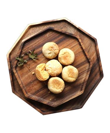 Set with 2 acacia-serving tablets for vegetables fruit decoration wooden tablets quadratical dessert plate serving panels cheese board party tablets places charcoal boards 12 & 10 inch