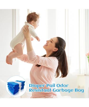 Cliunt Diaper Pail Refill Film - 10PCS Cassettes (4.5m Blue) | Compatible with All Diaper Pails | International Shipping - Buy Online on SooperMarket.com