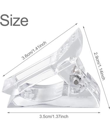 Sularpek 5 Pcs Transparent Nail Clip Polygel Nail Clip Polygel Nail Clamps for Quick Building Gel Nail Tips Clip Plastic Finger Extension UV LED Builder for DIY Manicure Nail Art. - Buy Online on SooperMarket.com