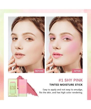 Lovelycat On-the-Go Makeup Blush Stick Tinted Moisture Stick Shadow Lips Cheek Blusher Creamy Makeup Long Lasting Natural Nude Makeup for All Skin (pink) - Buy Online on SooperMarket.com