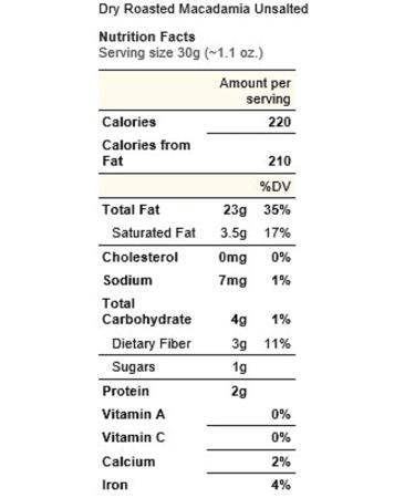 Farm Fresh Nuts Dry Roasted Macadamia Nuts Unsalted - 1 lb. Keto & Vegan Friendly - Buy Online on SooperMarket.com