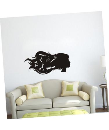 Gogogmee Self-Adhesive Wall Sticker Wall Sticker for Hair Salon Barber Shop Wall Decal Homedecor Wall Sticker for Salon Decoration for Home Hairdressing Wall Sticker Wall Decals - Buy Online on SooperMarket.com