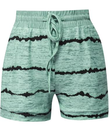 Ronony Women's Mini Hotpants & Sports Shorts - Comfortable Yoga Running & Fitness Sweatpants in Green - Buy Online on SooperMarket.com