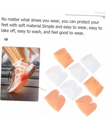 Healvian Silicone Toe Cover Sleeves - 4 Pairs | Gel Toe Protector Caps for Comfort and Cushioning - Buy Online on SooperMarket.com