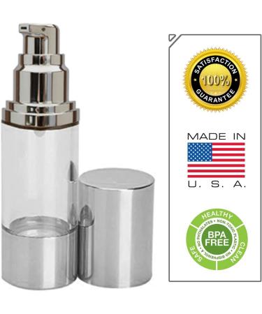Buy Sterile Airless Pump Bottle 1 OZ - Refillable Cosmetic Container for Makeup & Serums Leak-Proof & Shockproof BPA-Free - International Shipping Available - Buy Online on SooperMarket.com