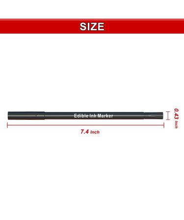 Edible Ink 11Pcs Ultra Fine Tip Food Coloring Pens - Double Sided Gourmet Writers for Cake Decorating - 10 Colors - Buy Online on SooperMarket.com