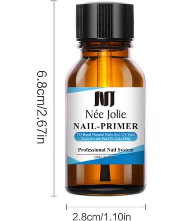 Nail Primer Nail Prep Dehydrate Nail Art Bases Gel For Nails Polish Fast Dry Bonding Helper Dehydrator Primer Acid Free Acid-free Primer Nail Prep Dehydrator And Primer For Gel Polish Gel Nails Polish desiccant - Buy Online on SooperMarket.com