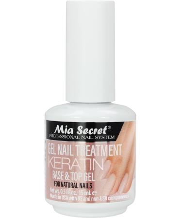 Mia Secret Professional Gel Nail Treatment Keratin Base & Top Gel 0.5 FLoz