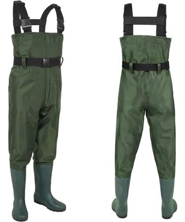 LANGXUN Kids Chest Waders - Lightweight & Breathable PVC Fishing Waders for Toddlers & Children - Waterproof Hutting Waders for Boys & Girls - Age 4/5 - Buy Online on SooperMarket.com