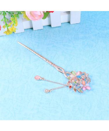 Chinese Hair Chopsticks Vintage Retro Hair Stick Flower Hair Decoration Ancient Hair Clip Birthday Valentines Day for Woman - Buy Online on SooperMarket.com