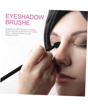 PLAFOPE 5pcs Silicone Eyeshadow Brush Cream Applicator Lip Balm Creamy Aluminum Cosmetic Eye Shadow Brush 13x1cm Black - Buy Online on SooperMarket.com