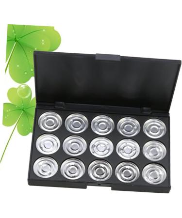 FOYTOKI 3pcs 15 Eyeshadow Palette Travel Makeup Case Empty Cosmetic Case Cosmetic Cases for Traveling Silver - Buy Online on SooperMarket.com