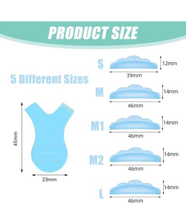 100 Pieces Eyelash Lift Pads Lash Lift Tools Small Lash Lift Shields 18 Y Shaped Eyelash Comb 5 Sizes 6 Colors Perming Pads Reusable Lash Lift Rods Eyelashes Makeup Beauty Tool - Buy Online on SooperMarket.com