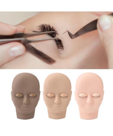3D Face Eyelash Extension Practice Model | Removable Eyelids Makeup Training Tool - International Shipping - Buy Online on SooperMarket.com