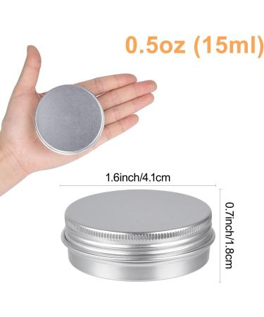 Aluminum Tins - Sopito 24 Pack 15ml Empty Round Tins for Lip Balm Cosmetics Mini Candles & Crafts - Buy Online on SooperMarket.com