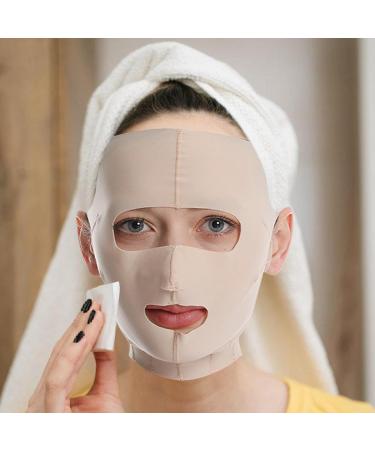 Visiblurry Double Chin Reducer Device - Reusable Face Lifting Bandage Double Chin Reducer Tool Breathable Slimming Face Strap for Women and Men Chin Up Sculpting - Buy Online on SooperMarket.com