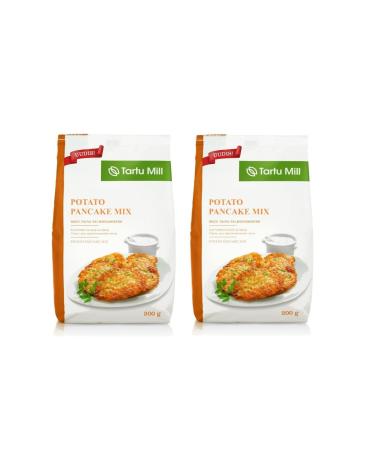 2x 200g POTATO PANCAKES MIX HASH BROWN LATKES INSTANT JUST ADD WATER FROM TARTU MILL 400g