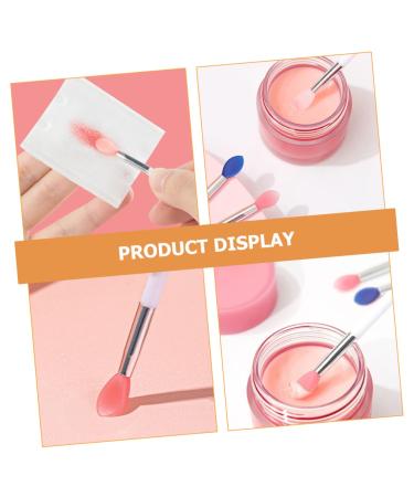 24pcs Translucent Lip Balm & Makeup Brush Set - Silicone Lip Applicator Wands for Lip Gloss Tint & Mask - Portable Beauty Tools for Flawless Lips - Buy Online on SooperMarket.com