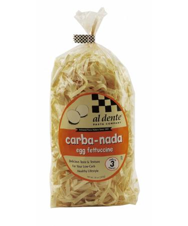 Al Dente Carba-Nada Egg Fettuccine 10 Ounce (Pack of 1) Bag