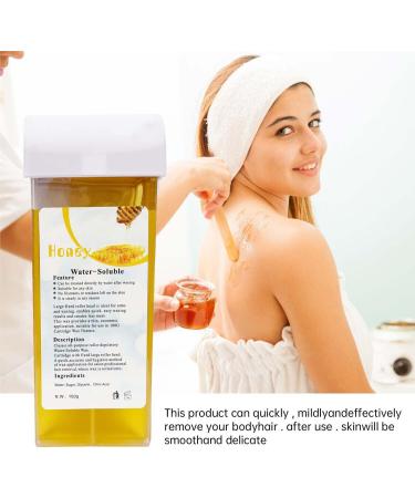 1 Honey Wax Cartridge With 50 Paper Waxing Strips Kit Sugar Cartridges Warm Paste Pack ROLL-ON Hot Wax Roller Hair Removal Depilatory 100ml Waxing Hot Rolling Soft Gentle Remover - Buy Online on SooperMarket.com