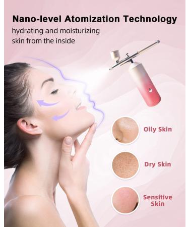 Portable Cordless Airbrush Kit for Makeup & Skin Rejuvenation | Rechargeable Beauty Airbrush with 0.3mm Nozzle & Compressor | 23psi Spray Gun for Salon Use | Lady's Gift Idea - Buy Online on SooperMarket.com