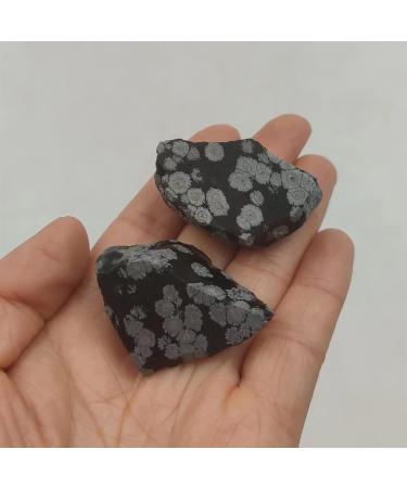 100g Bulk Natural Snowflake Obsidian Raw Stones Rough Quartz Crystal Gemstone Specimen Home Decoration FZUGEDRLI - Buy Online on SooperMarket.com